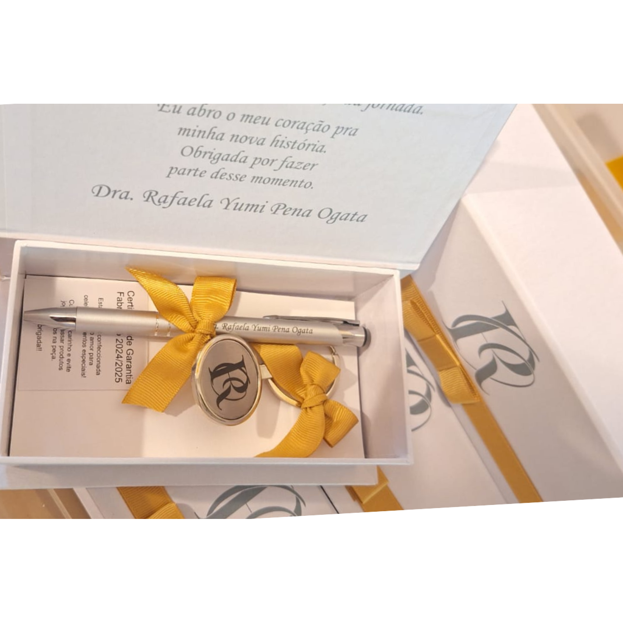 Lembranças de Formatura Luxo KIT Chaveiro e Caneta